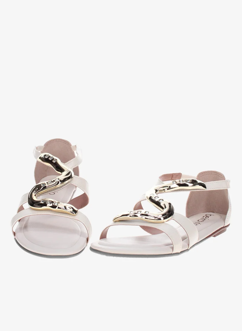 Beira Rio Off White Beira Rio Women’s Flat Summer Footwear – Lightweight Slip-On Comfort with Stylish Casual Design for Women | Best Price UAE