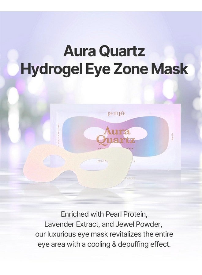 Petitfee Aura Quartz Hydrogel Eye Zone Mask 5Ea (9G*5) Lavender Eye Mask For Entire Eye Area Instant Cooling Eye Puffiness Morning Quick Eye Care Rejuvenating Tired Eye Area Brighten Under Eye - Image 2