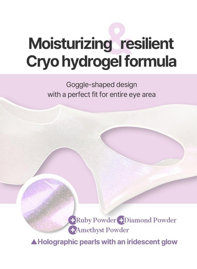 Petitfee Aura Quartz Hydrogel Eye Zone Mask 5Ea (9G*5) Lavender Eye Mask For Entire Eye Area Instant Cooling Eye Puffiness Morning Quick Eye Care Rejuvenating Tired Eye Area Brighten Under Eye - Image 5