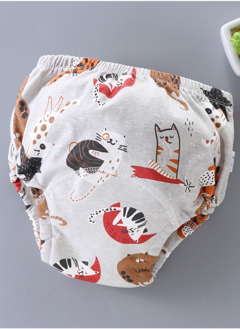 Loquat Baby Training Pants Can Be Washed With 6 Layers Of Gauze Breathable Grey 