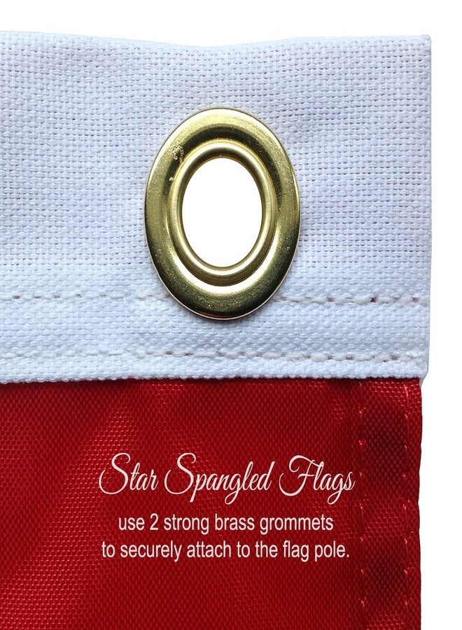 Star Spangled Flags American Flag 4x6-100% Made In USA using Tough, Long Lasting Nylon Built for Outdoor Use, Sun Protected and Featuring Embroidered Stars and Sewn Stripes plus Superior Quadruple Stitching on Fly End - Image 4