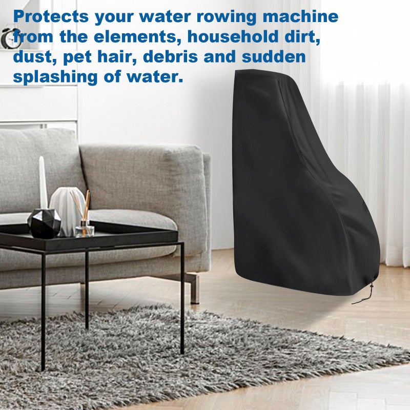 Andacar Rowing Machine Cover for Sunny Magnetic Rowing Machine,Foldable Rower Machine Cover Waterproof Water Rowing Machine Cover for Home-44x19.6x52 in - Image 5