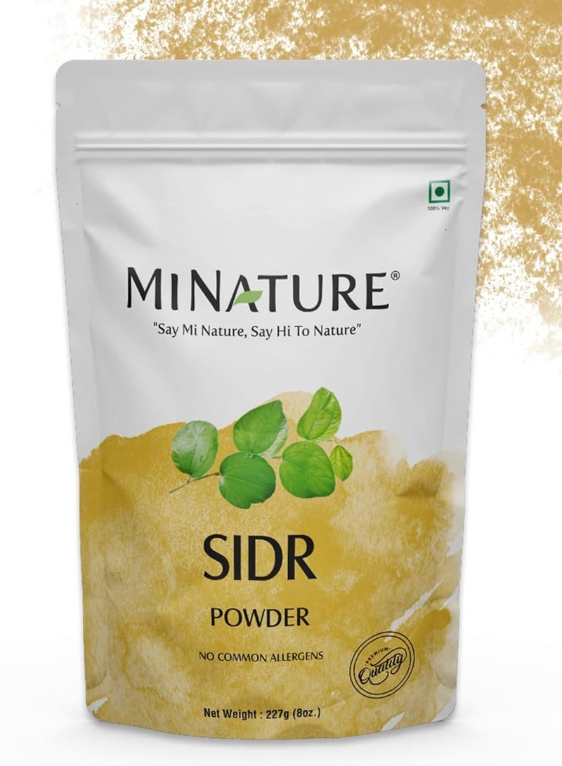 minature Sidr Leaves Powder | for Hair Care |Herbal for Deep Cleansing and Conditioning | Natural Source of Mucilages and Saponins| Resaleable Pack | 227 g (8Oz) - Image 1