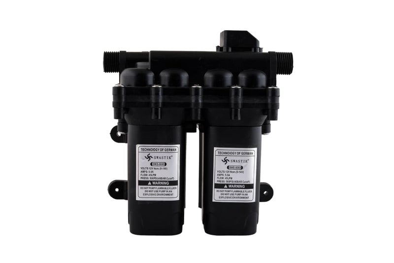 Swastik Submersible Water Pump High Pressure Pumps 45Lpm 500 Psi 12v DC Water Pump Double Motor PumpCooler Pump for Desert Air Cooler, Aquarium, Ponds, Fountains - Image 1