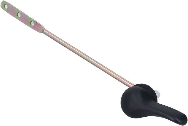 بديل مقبض دفق المرحاض الجانبي من سبائك الزنك باللون الأسود لحمام المنزل - Image 4