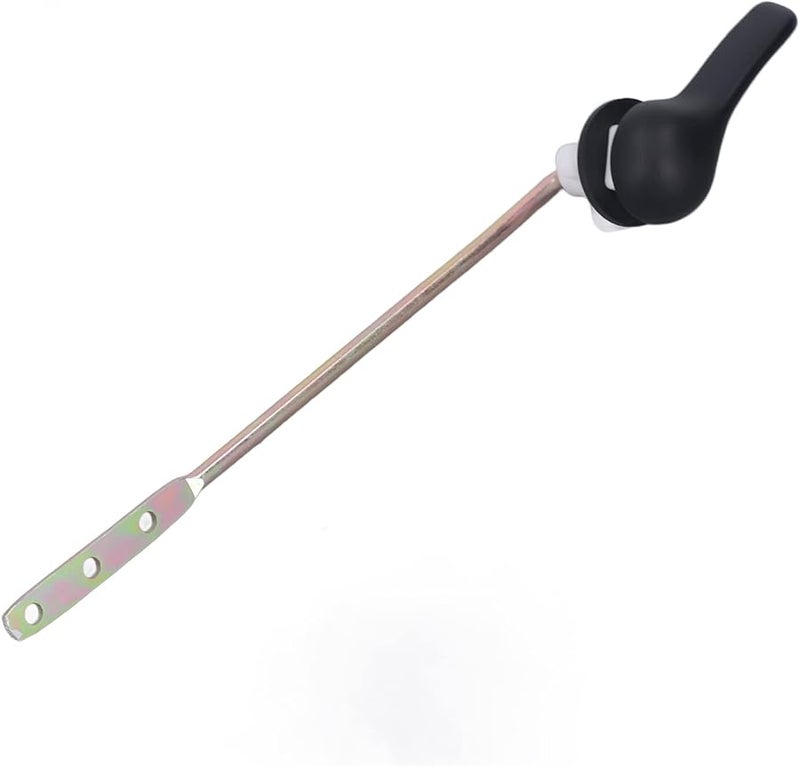 بديل مقبض دفق المرحاض الجانبي من سبائك الزنك باللون الأسود لحمام المنزل - Image 5