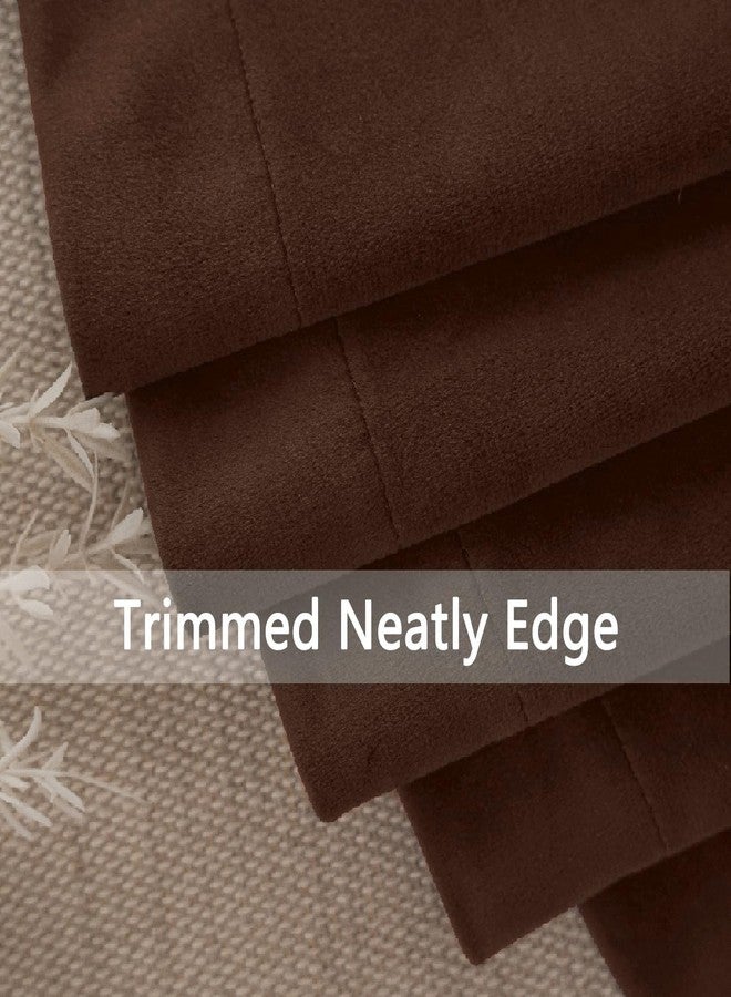 SMILETIME Brown Velvet Tablecloth 104" X 60" Rectangle, Luxury Smooth Table Cover for Wedding, Party, Dining, and Banquet Events - Image 4