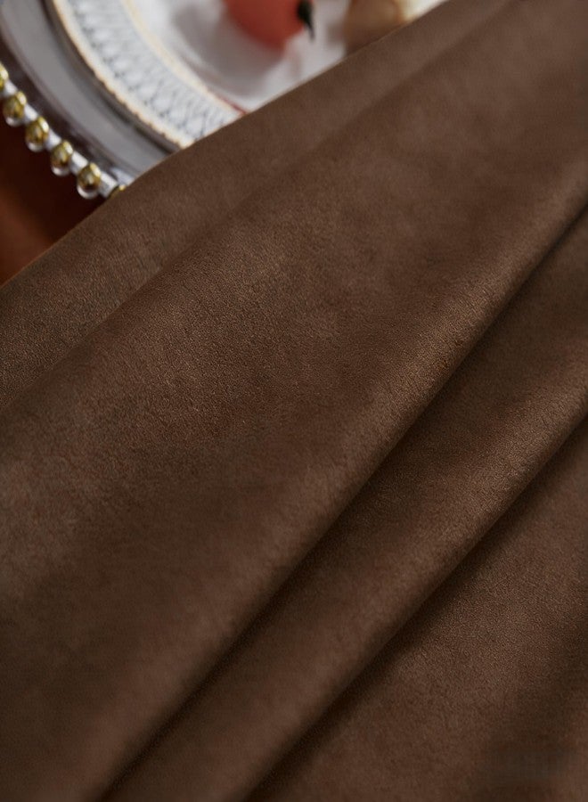 SMILETIME Brown Velvet Tablecloth 104" X 60" Rectangle, Luxury Smooth Table Cover for Wedding, Party, Dining, and Banquet Events - Image 3