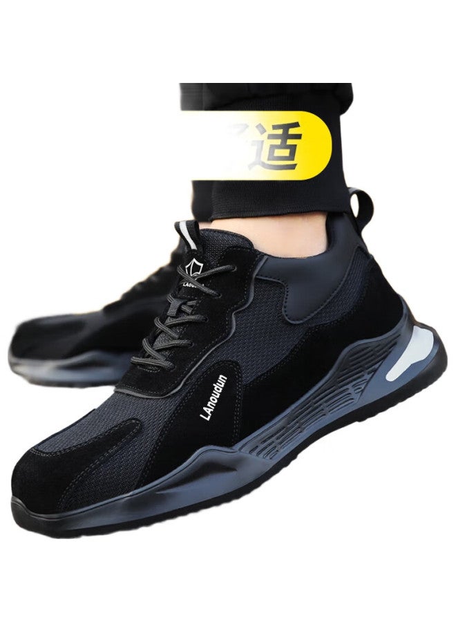 Blue Gull Shield Blue Owl Shield Safety Shoes For Men, Lightweight, Breathable For Summer, Steel Toe Cap, Puncture-Resistant, Safety Work Site Shoes 2132S Size 40 - Image 1