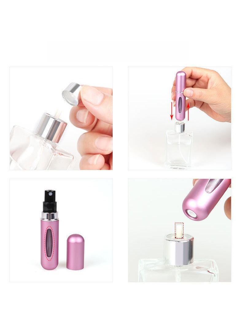 BP Portable Mini Refillable Empty Spray Bottle black - Image 2