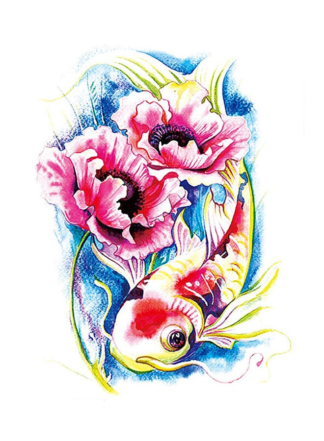 نيبمينينت ملصق تاتو مؤقت بتصميم زهور فوجيش