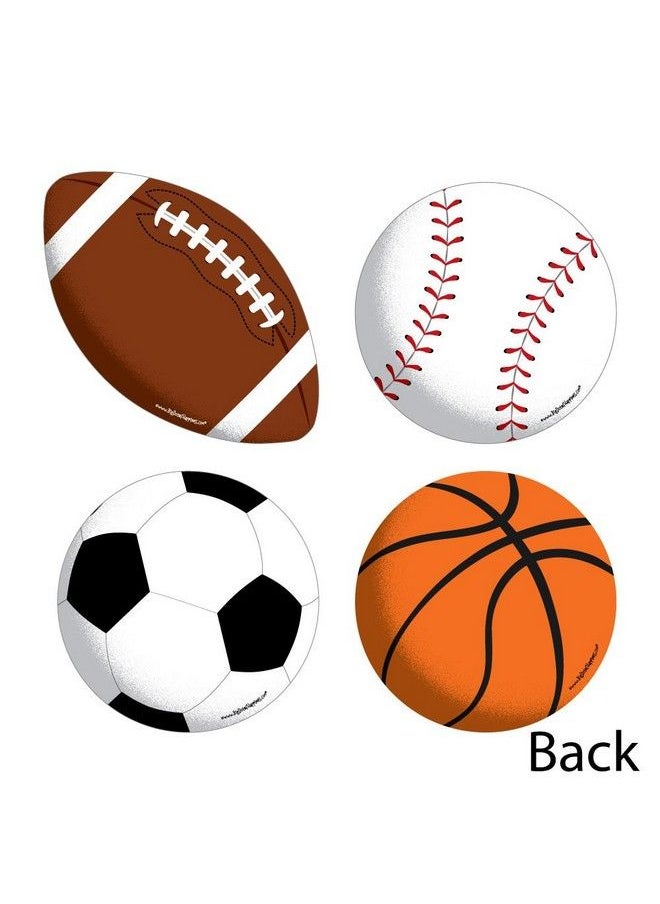 Big Dot of Happiness Go Fight Win Sports Basketball Baseball Football & Soccer Ball Decorations Diy Baby Shower Or Birthday Party Essentials Set Of 20  - Image 4