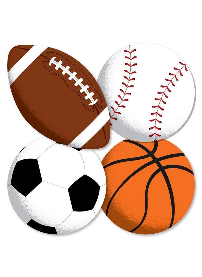 Big Dot of Happiness Go Fight Win Sports Basketball Baseball Football & Soccer Ball Decorations Diy Baby Shower Or Birthday Party Essentials Set Of 20  - Image 2