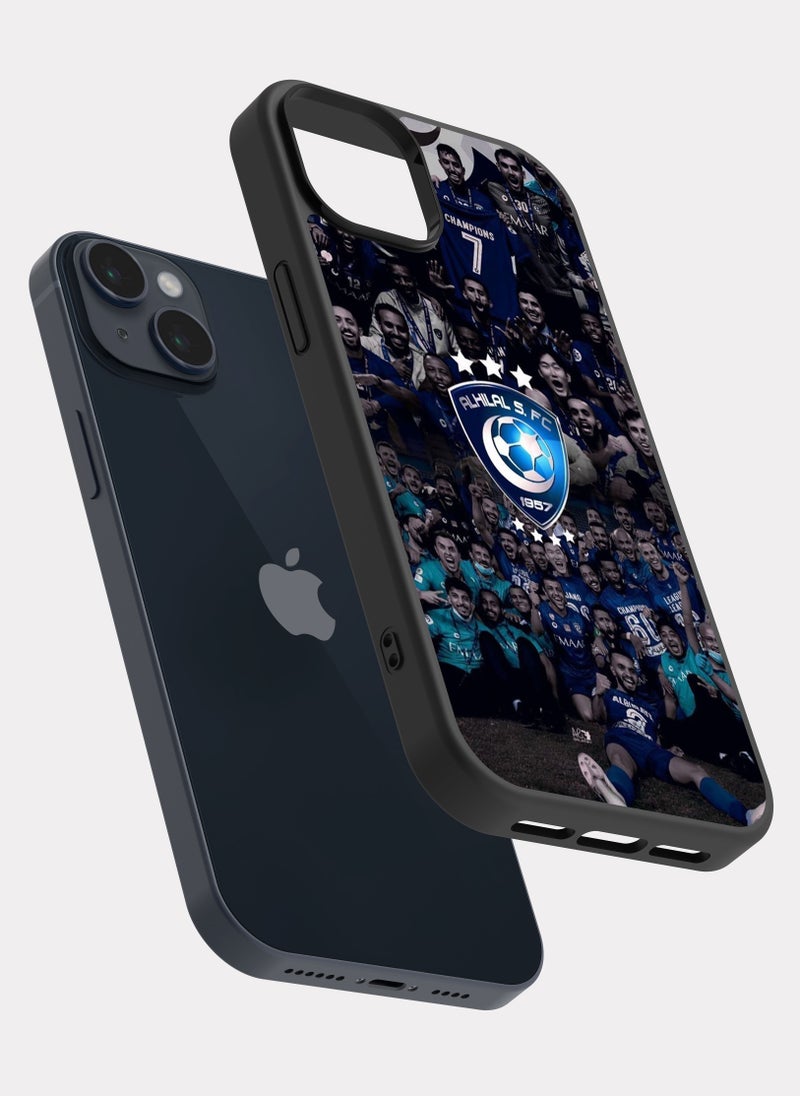 بكسلات كفر ايفون 14 بلس نادي الهلال  ازرق - Image 2