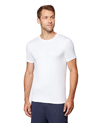 32 Degrees Mens Cool Quick Dry Active Basic Crew T-Shirt, White, Large - Image 1