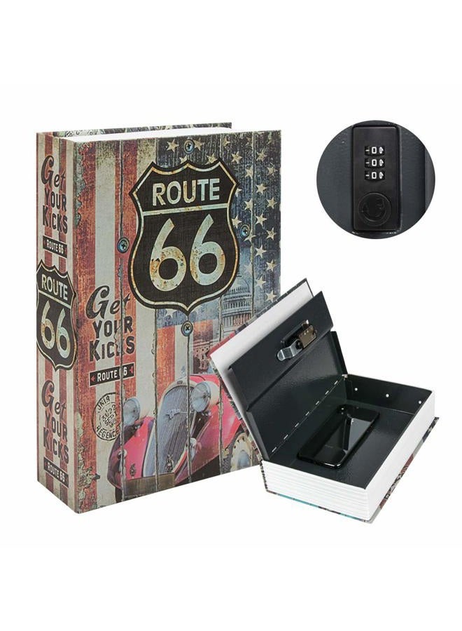 KYODOLED Hidden Metal Lock Box,Diversion Book Safe with Combination Lock,Money Hiding Box,Collection Box,9.5" x 6.2" x 2 .2",USA - Image 1