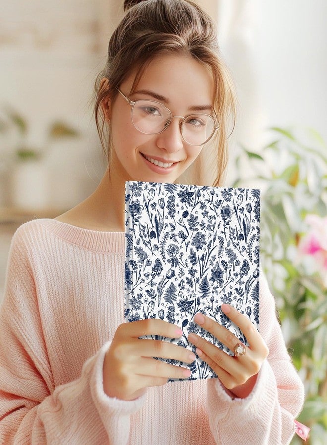 Wazzasoft for iPad 10th Generation Case with Keyboard - for iPad A16 Cases Pencil Holder 10.9 Inch Cover Women Girl Cute Girly Blue Floral Unique Design Funda for Apple Tablet 10th/11th gen - Image 3