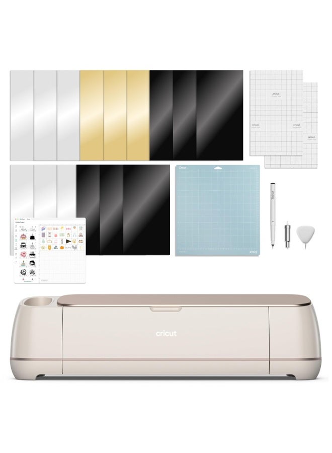 Cricut Maker 4 - Smart Cutting Machine (Seashell) | Digital Content Bundle - Includes 30 Images in Design Space App - Image 1