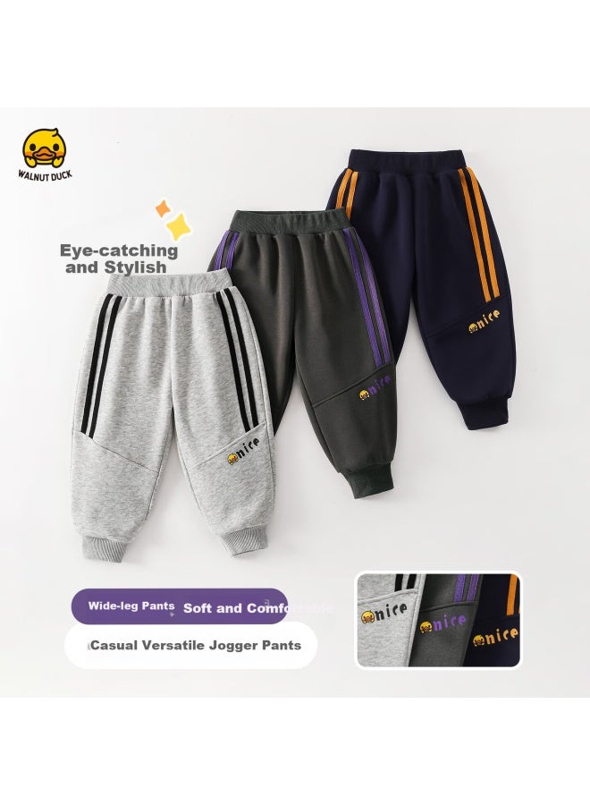 Walnut Duck Boys' Spring Casual Sports Pants Kids' Sweatpants Big Boys' School Campus Trousers - Image 3