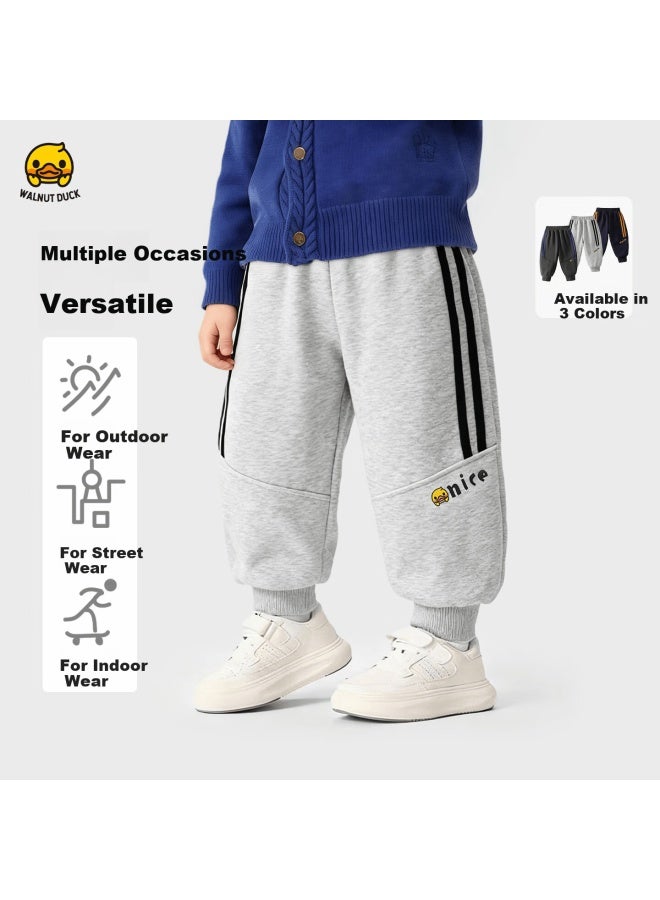 Walnut Duck Boys' Spring Casual Sports Pants Kids' Sweatpants Big Boys' School Campus Trousers - Image 2