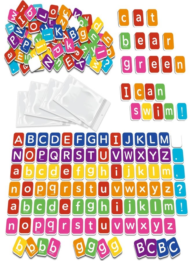 Laffunz Magnetic Letter Tiles Toddler Abc Alphabet Fridge Magnets Alphabet Learning Toys Phonics Manipulatives Spelling Reading Games Phonemic Awareness Sentence Building for Kids Homeschool Classroom - Image 1