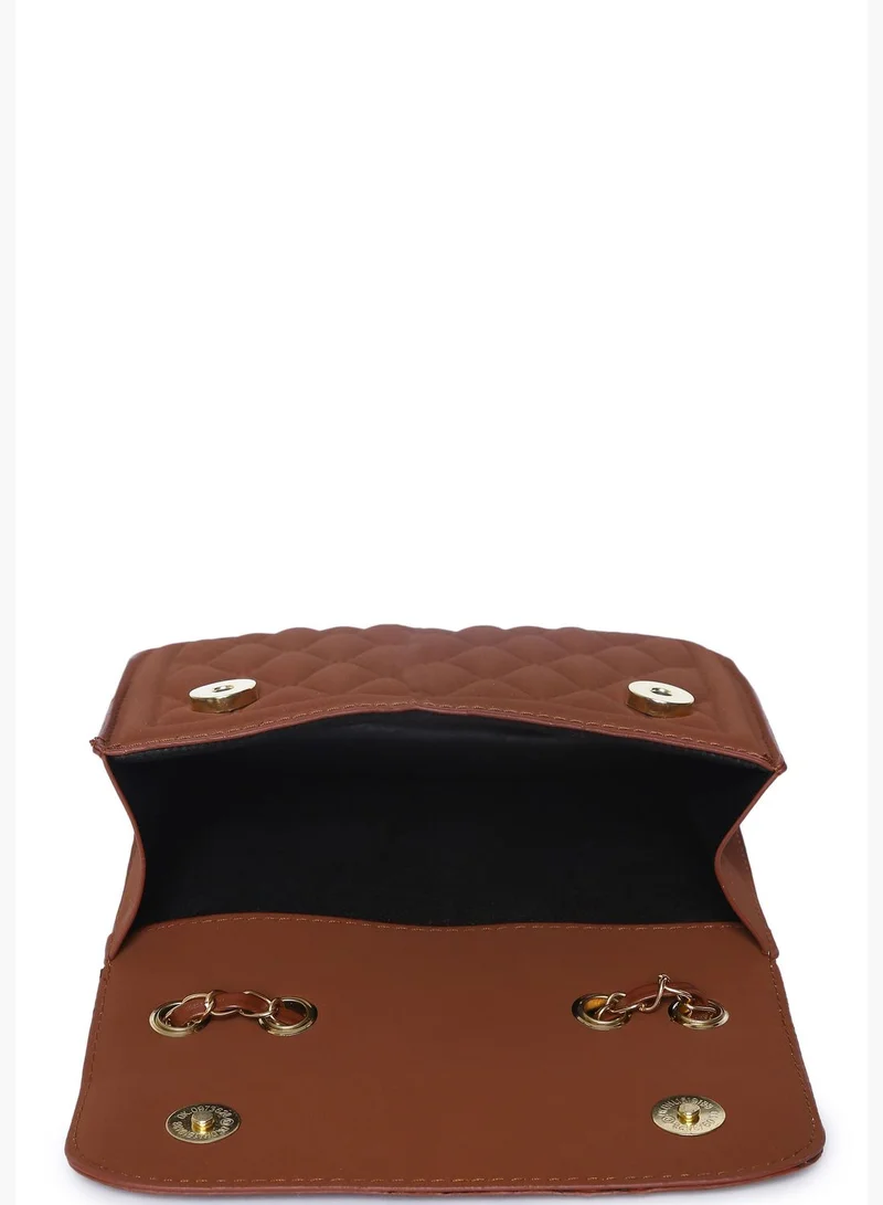 Haute Sauce Quilted Sling Bag with Magnet Lock