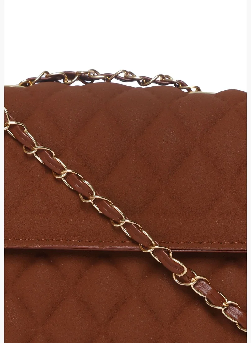 Haute Sauce Quilted Sling Bag with Magnet Lock