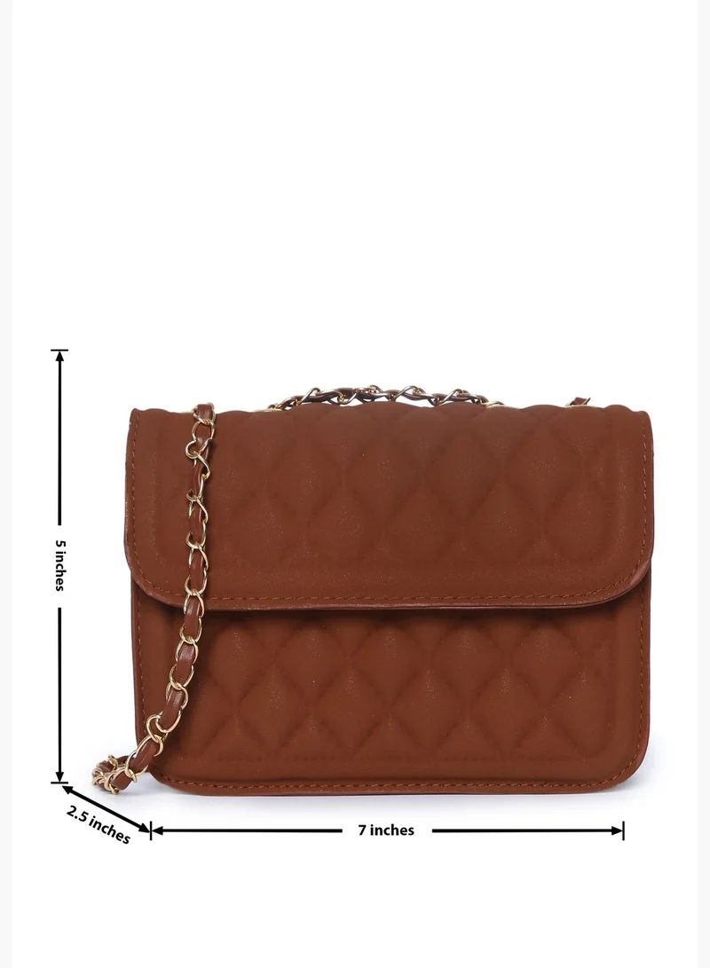 Haute Sauce Quilted Sling Bag with Magnet Lock