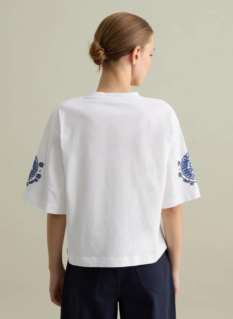 Ovs T-Shirt With Ethnic Design Print