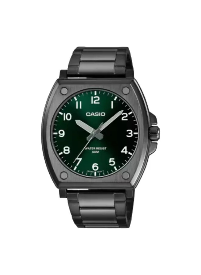 CASIO Men's Analog Display Watch With Black Stainless Steel Strap - MTP-E730B-3AVDF