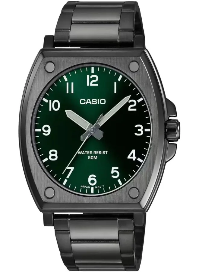 كاسيو Gents Watch Black Dial Black Band