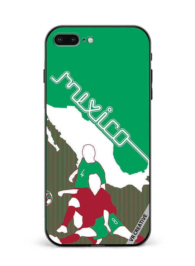 VR CREATIVE Protective Case Cover For Apple iPhone 7 Plus/8 Plus Mexico Football Soccer Players Design Multicolour - Image 1