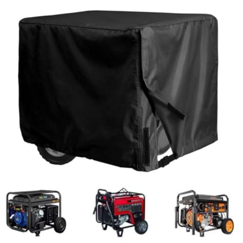 Waterproof Generator Cover 32 x 24 x 24 Inch Universal Thickened 420D PU-Coated Oxford Cloth For Most 5000-10000 Watt Generators Portable Heavy-Duty Outdoor Protection Black - Image 3