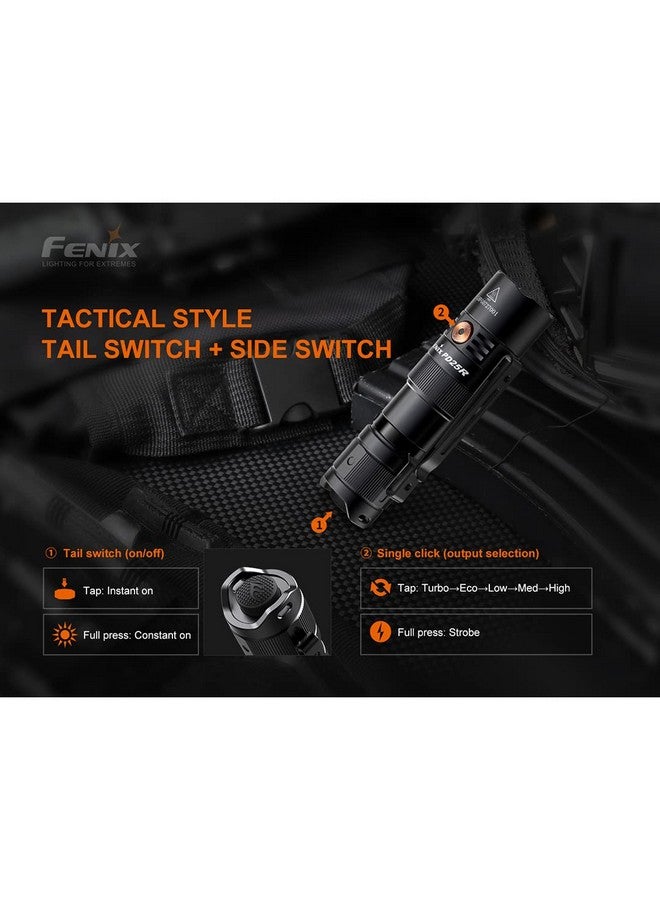 فينيكس مصباح يدوي Fenix PD25R EDC، 800 لومن USB-C قابل لإعادة الشحن بمفتاحين، حجم الجيب، خفيف الوزن، مع منظم LumenTac - Image 4