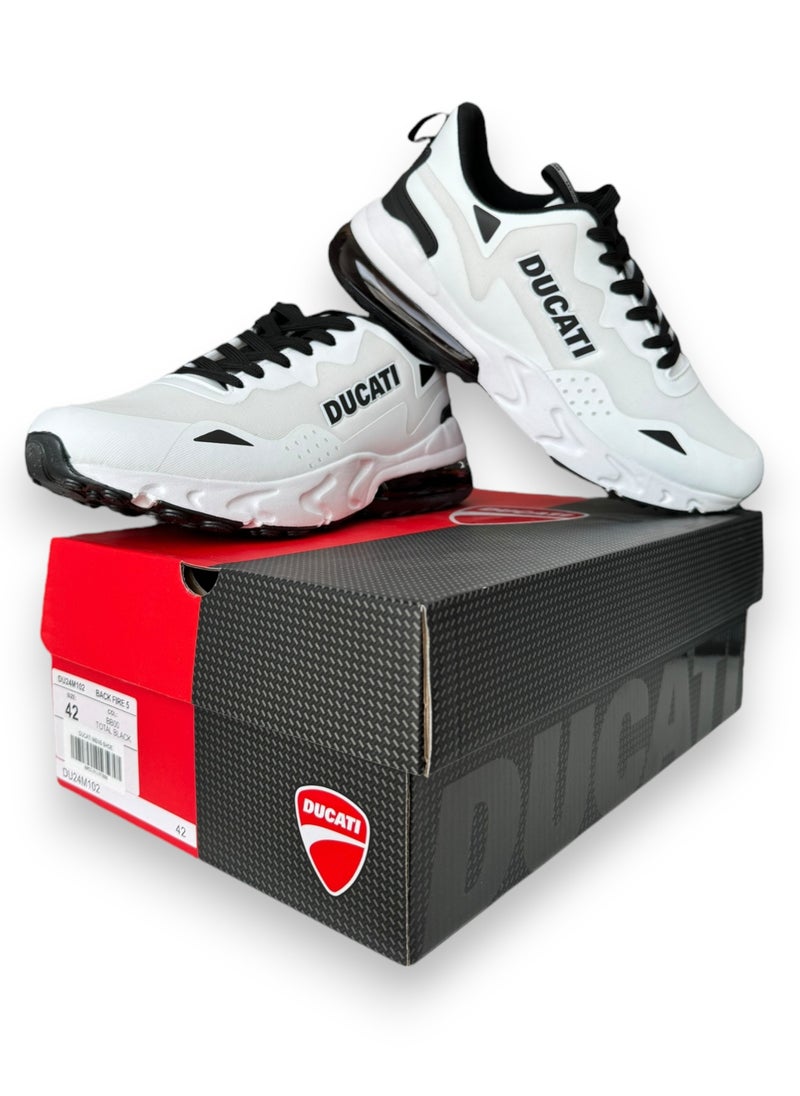 Ducati - Ducati Universal Men's Black and White Sports Shoes - Image 1