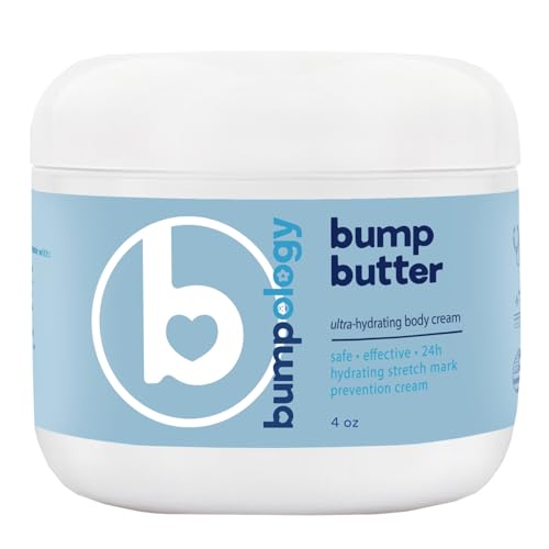 Bumpology Bumpology Bump Butter Stretch Mark Moisturize Cream | 2-in-1 Powerful Butters + Oils | Made in USA | Physician Formulated | Hydrating Body Cream Butter Lotion | 4 Ounces