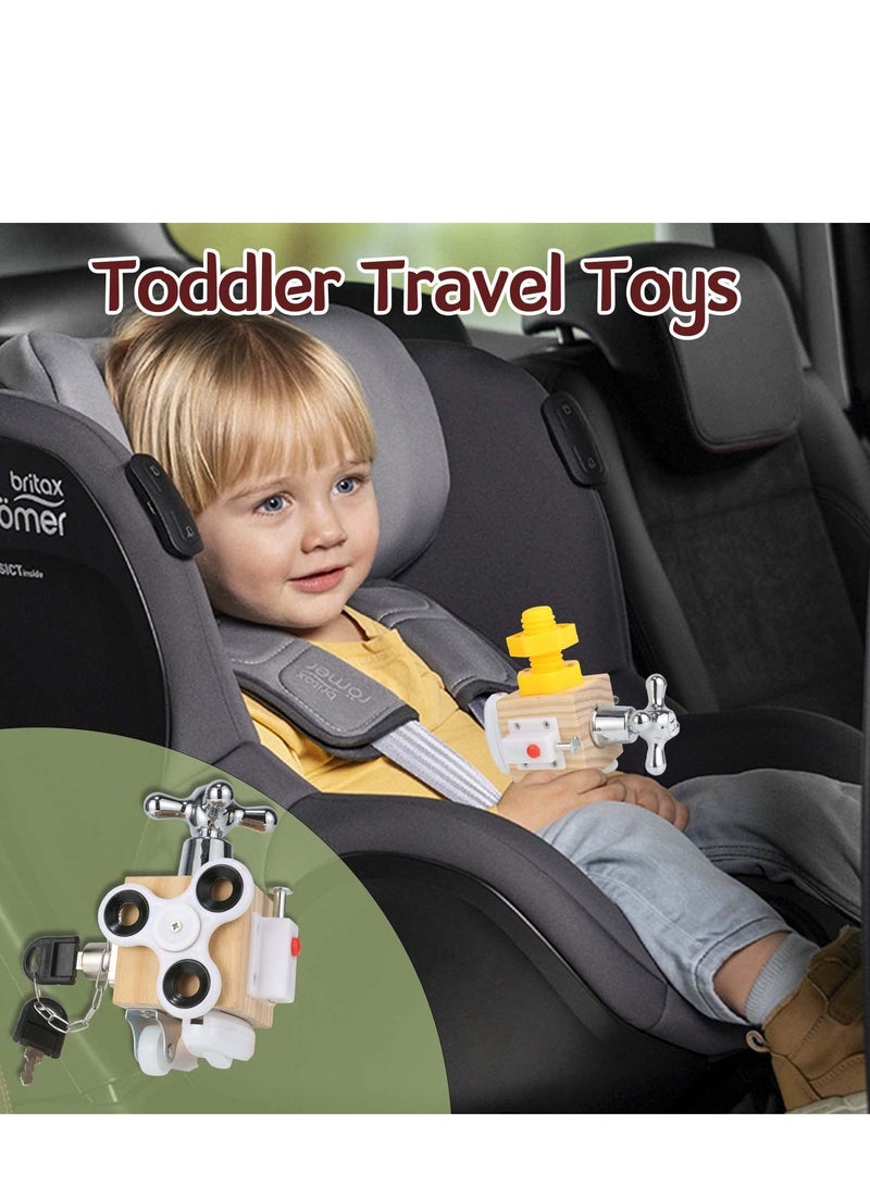 Excefore Montessori Toddler Busy Board, Educational Busy Cube Sensory Busy Board, Suitable for Toddlers 1 2 3 Years Old, Gifts for Birthday - Image 4