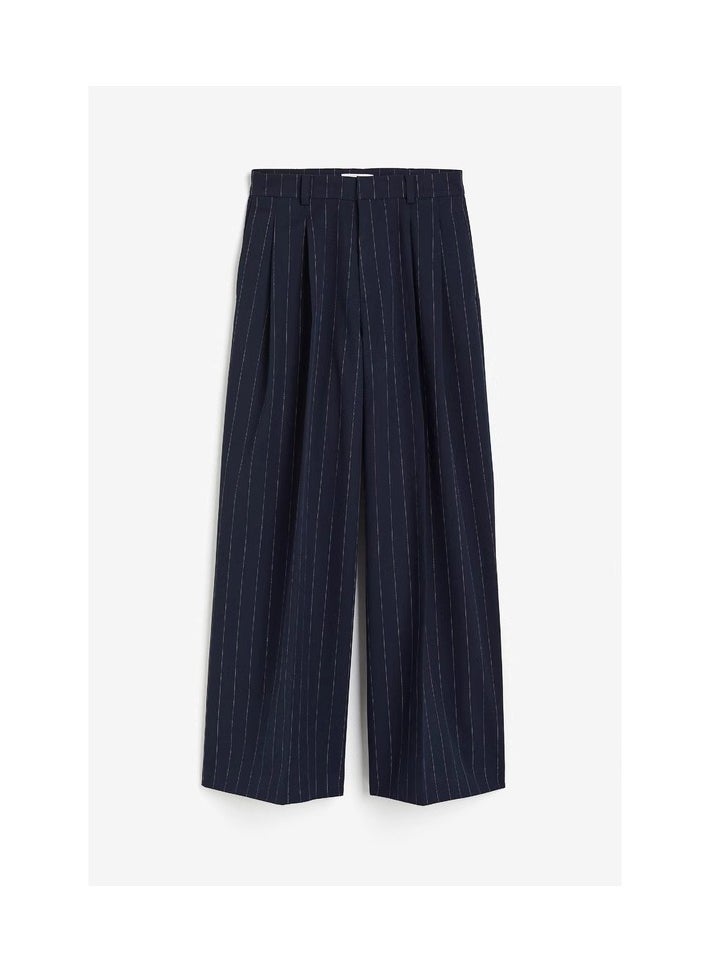 H and M - HM Casual Straight Satin Wide Leg Pants And Trousers - Image 1