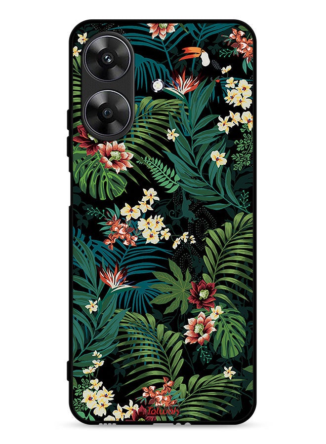 Tolwak Realme Note 60 4G Protective Case Cover Tropical Leaves - Image 1