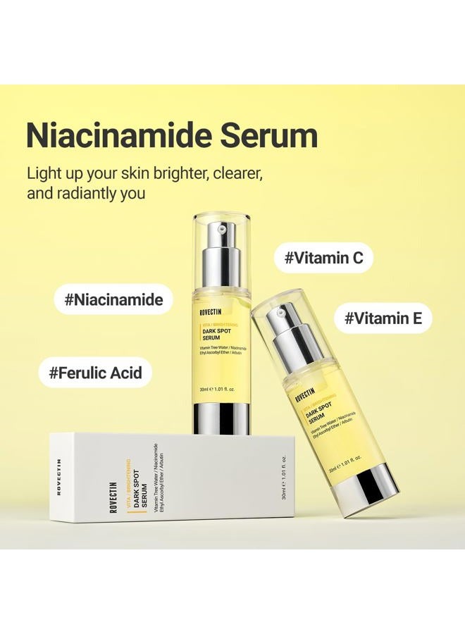 rovectin Vita Dark Spot Correcting Serum – Brightening Vitamin C & Niacinamide Serum for Glowing, Even Skin Tone | Vegan & Gentle Formula for Sensitive Skin | 1.01 Fl Oz (30 ml) - Image 2