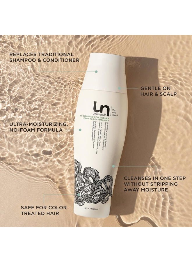Unwash Bio-Cleansing Conditioner - Gentle, Hydrating Co-Wash Cleansing Conditioner, Sulfate & Paraben Free, for Curly, Coily & Dry Hair, 13.5 fl oz - Image 2