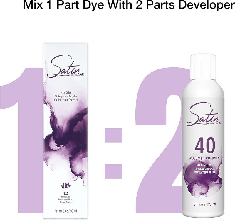 Satin Hair Color Natural Series, Dark Brown 3N - 3.0 Ounce - Image 4