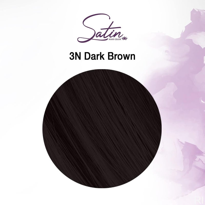 Satin Hair Color Natural Series, Dark Brown 3N - 3.0 Ounce - Image 2