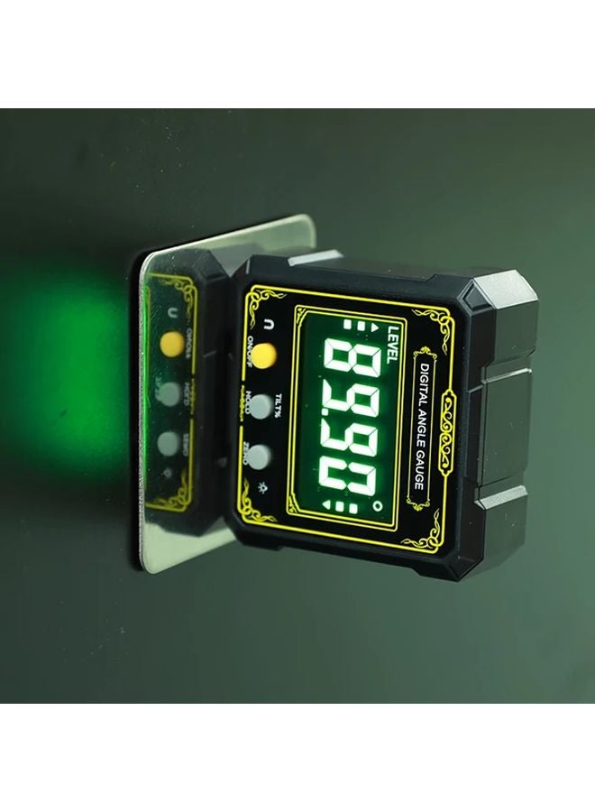 Household Inclination Box Auspicious Cloud Yellow Digital Angle Gauge Magnetic Base - Image 2