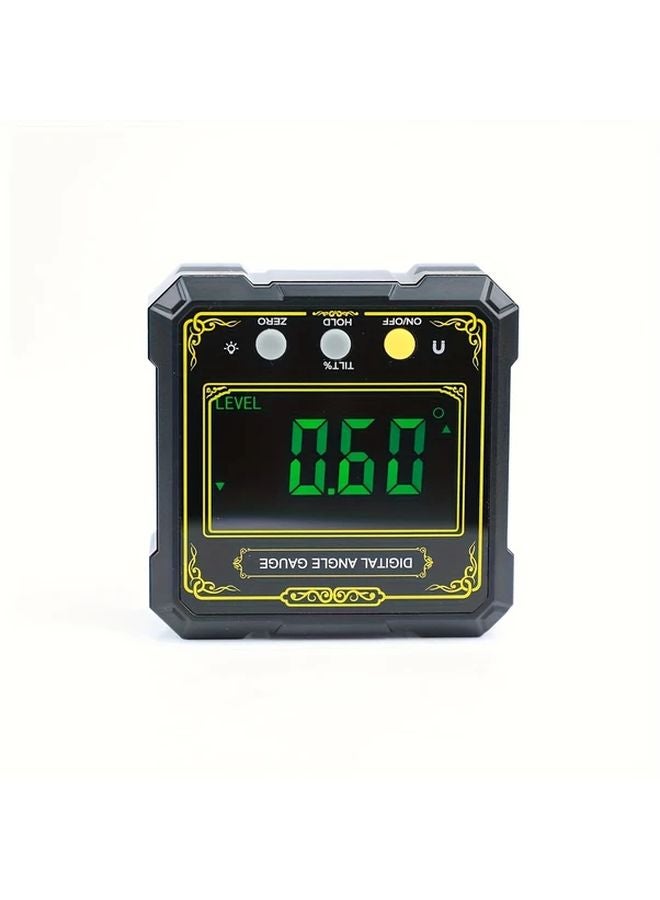 Household Inclination Box Auspicious Cloud Yellow Digital Angle Gauge Magnetic Base - Image 5