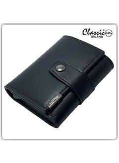 Classic Milano Classic Milano Faux Leather RFID Blocking Pop Up Wallet for Men and Women - Automatic Card Holder Wallet with Pop-up Design - Secure, Compact Credit Card Holder for Men - Stylish Wallet for Men & Women’s RFID Card Wallet  - Image 1