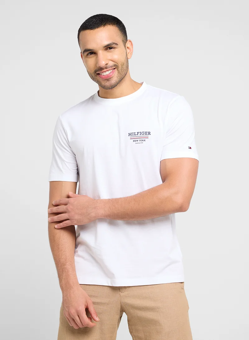 TOMMY HILFIGER Global Striped Crew Neck T-Shirt