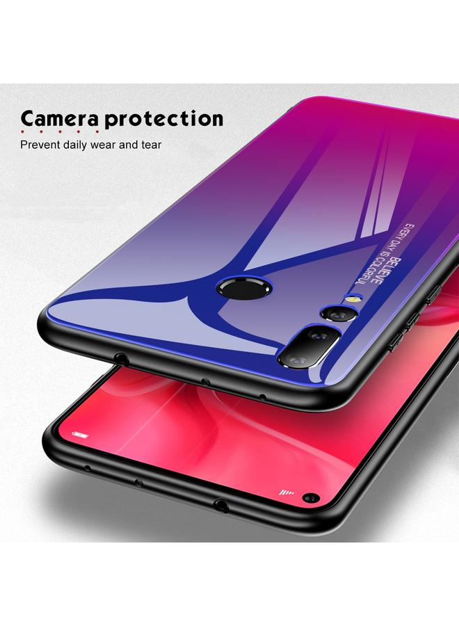 اس-توب جراب لهاتف هواوي نوفا 4، جراب زجاجي متدرج الألوان - Image 4