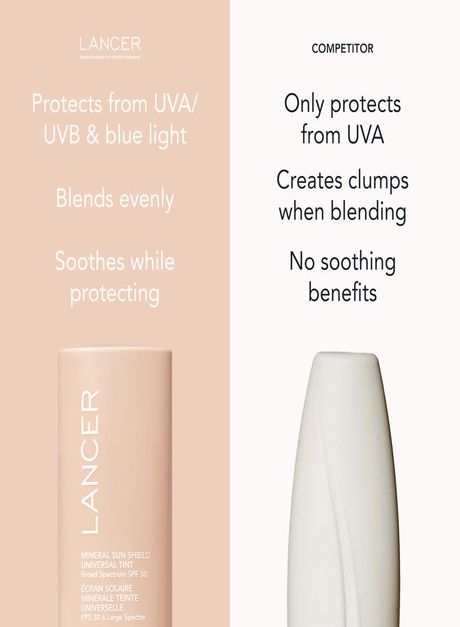 Lancer Skincare Mineral Sun Shield Universal Tint Broad Spectrum SPF 30 Sunscreen, 2 Fl Oz - Image 5
