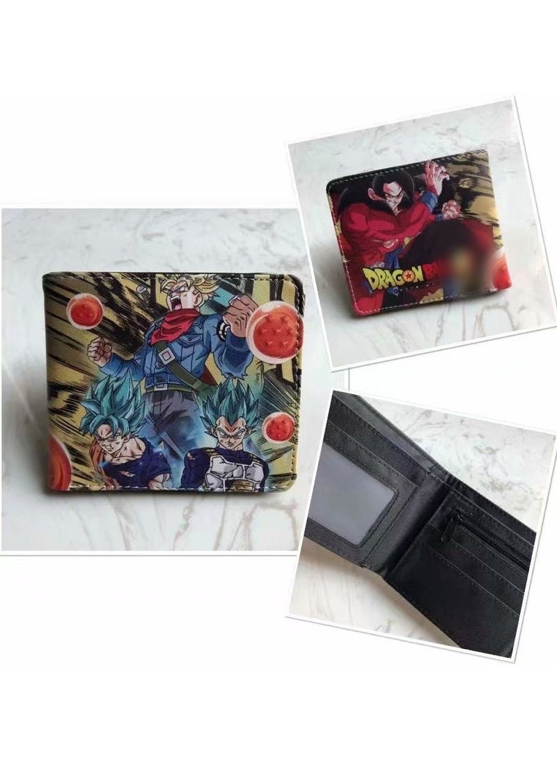 KUYING New Dragon Ball Short Personalized And Simple PU Leather Wallet 